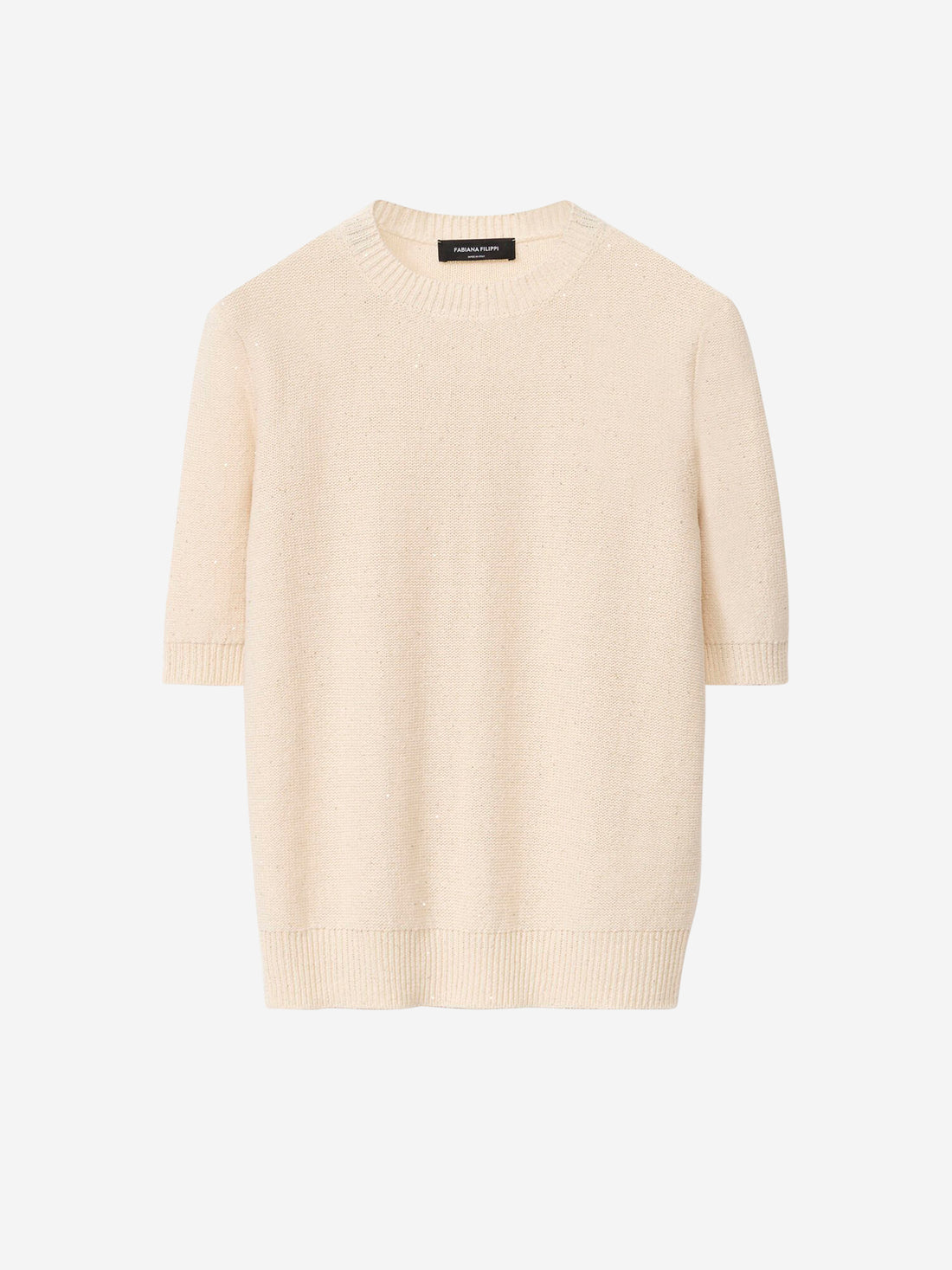 Fabiana Filippi Mujer Barcelona Jersey Punto Lentejuelas color Beige sku 711-003289 01 - Foto 1