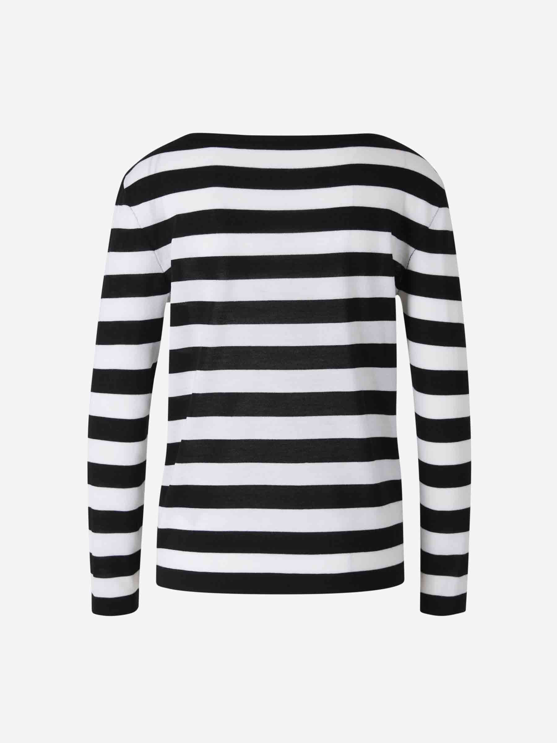 Balmain Mujer Barcelona Jersey Listado Lana color Blanco y Negro sku 711-003298 01 - Foto 2