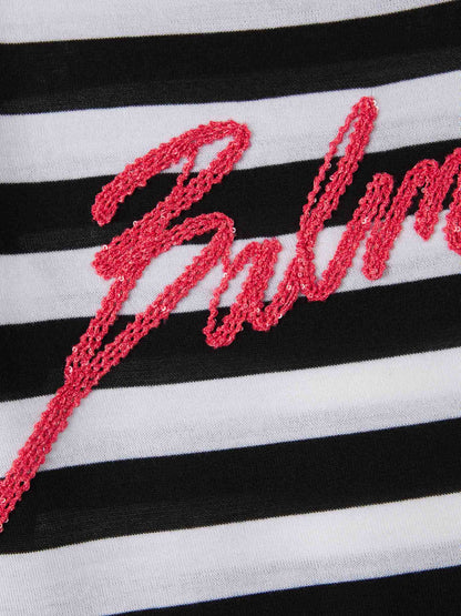 Balmain Mujer Barcelona Jersey Listado Lana color Blanco y Negro sku 711-003298 01 - Foto 4