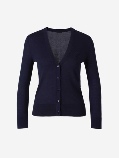 Outlet online Givenchy Mujer Cárdigan Cachemira Seda color Azul Cobalto sku 711-003303 01 - Foto 1