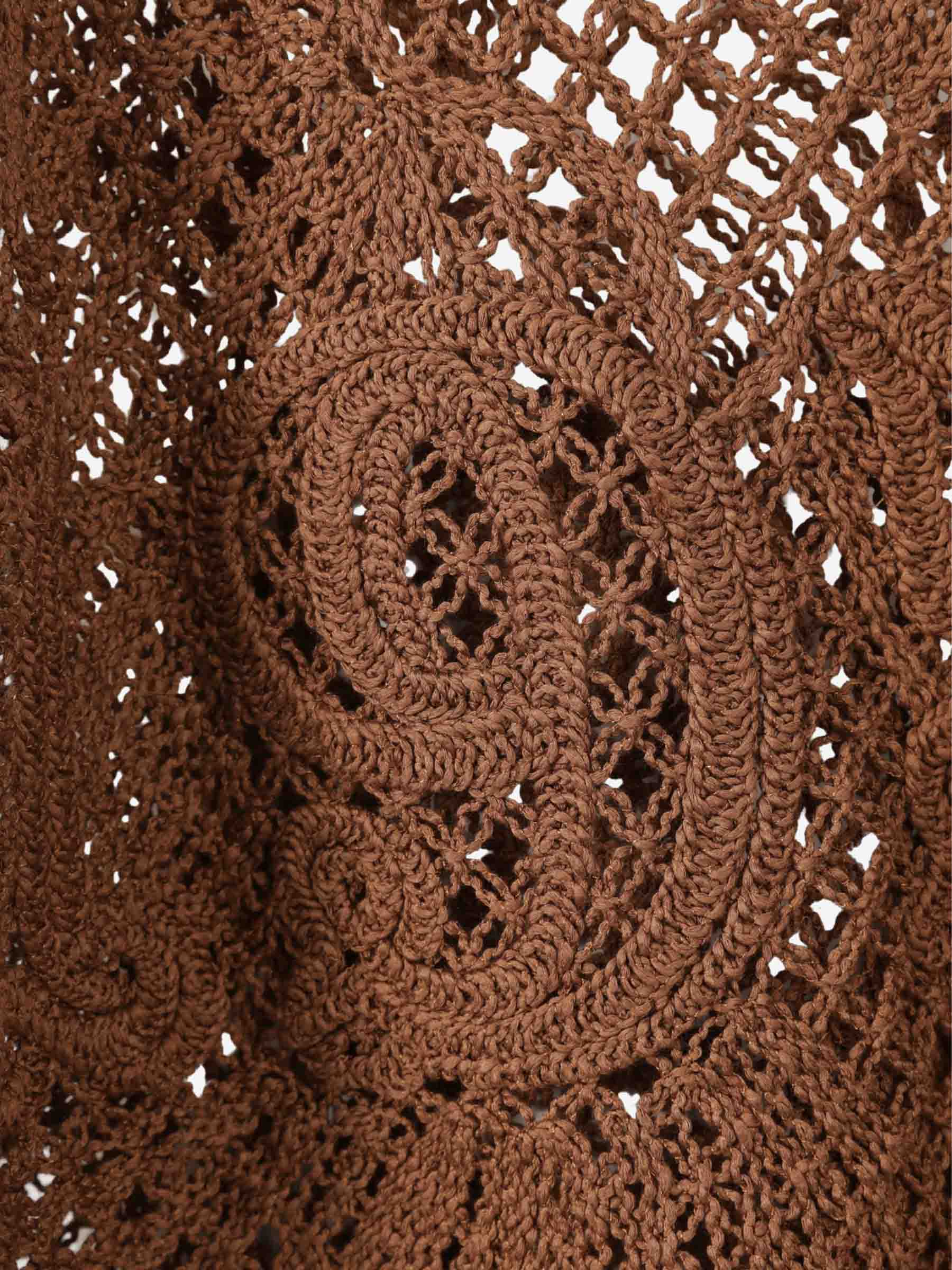 Outlet online Max Mara Mujer Jersey Punto Calados color Marrón sku 711-003304 01 - Foto 3