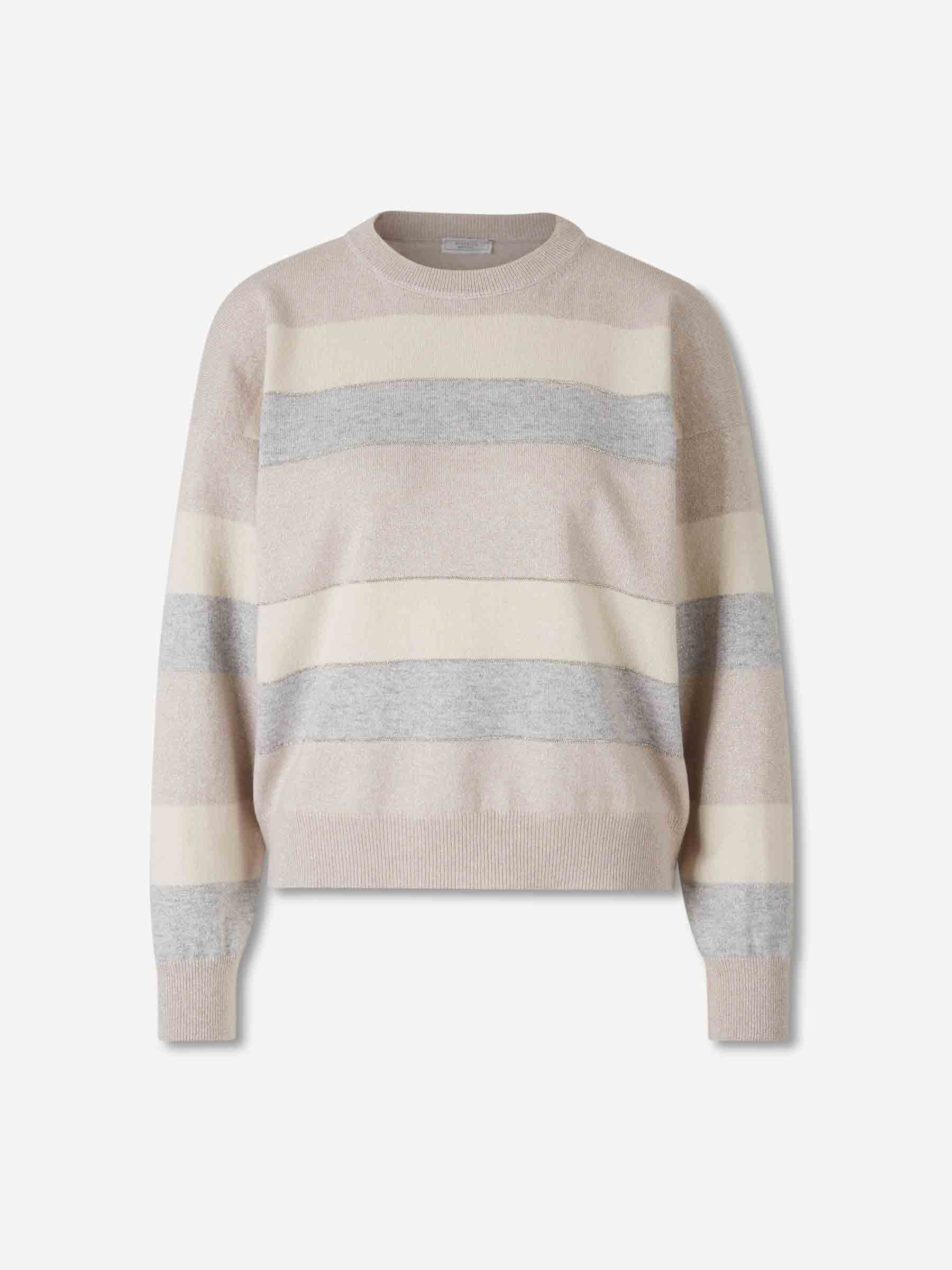Outlet online Peserico Mujer Jersey Punto Listado color Beige sku 711-003313 01 - Foto 1