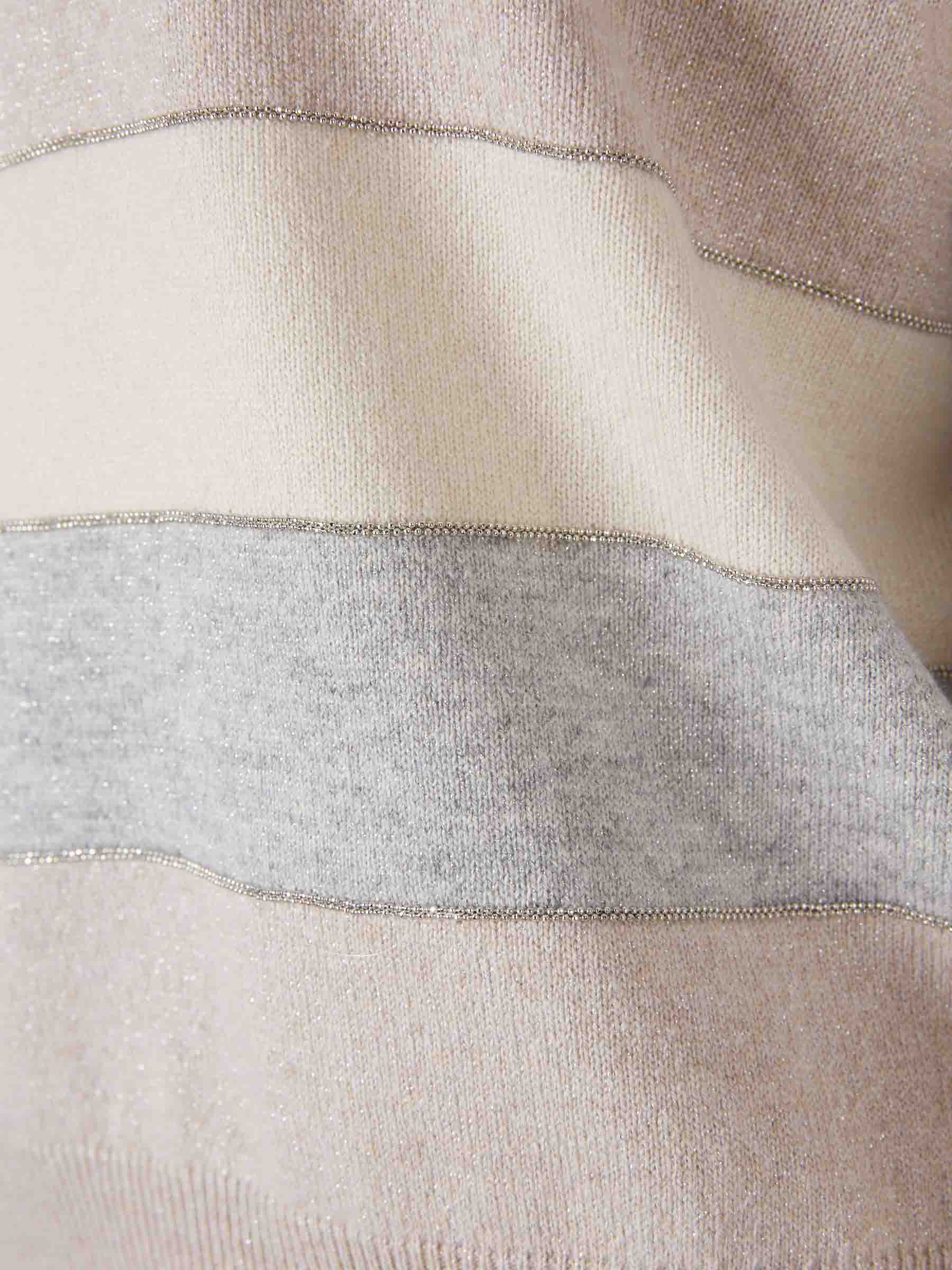 Outlet online Peserico Mujer Jersey Punto Listado color Beige sku 711-003313 01 - Foto 4