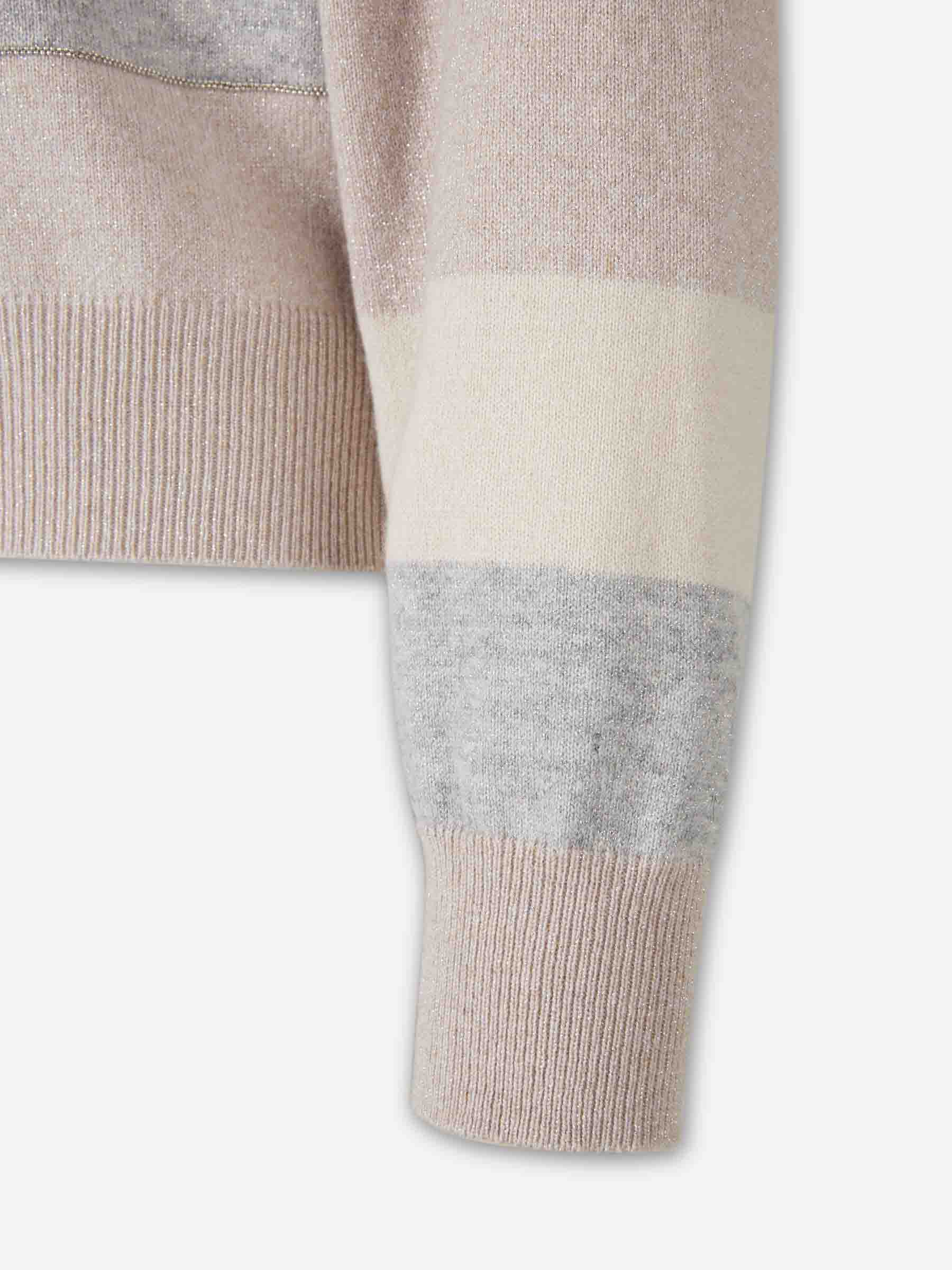 Outlet online Peserico Mujer Jersey Punto Listado color Beige sku 711-003313 01 - Foto 5