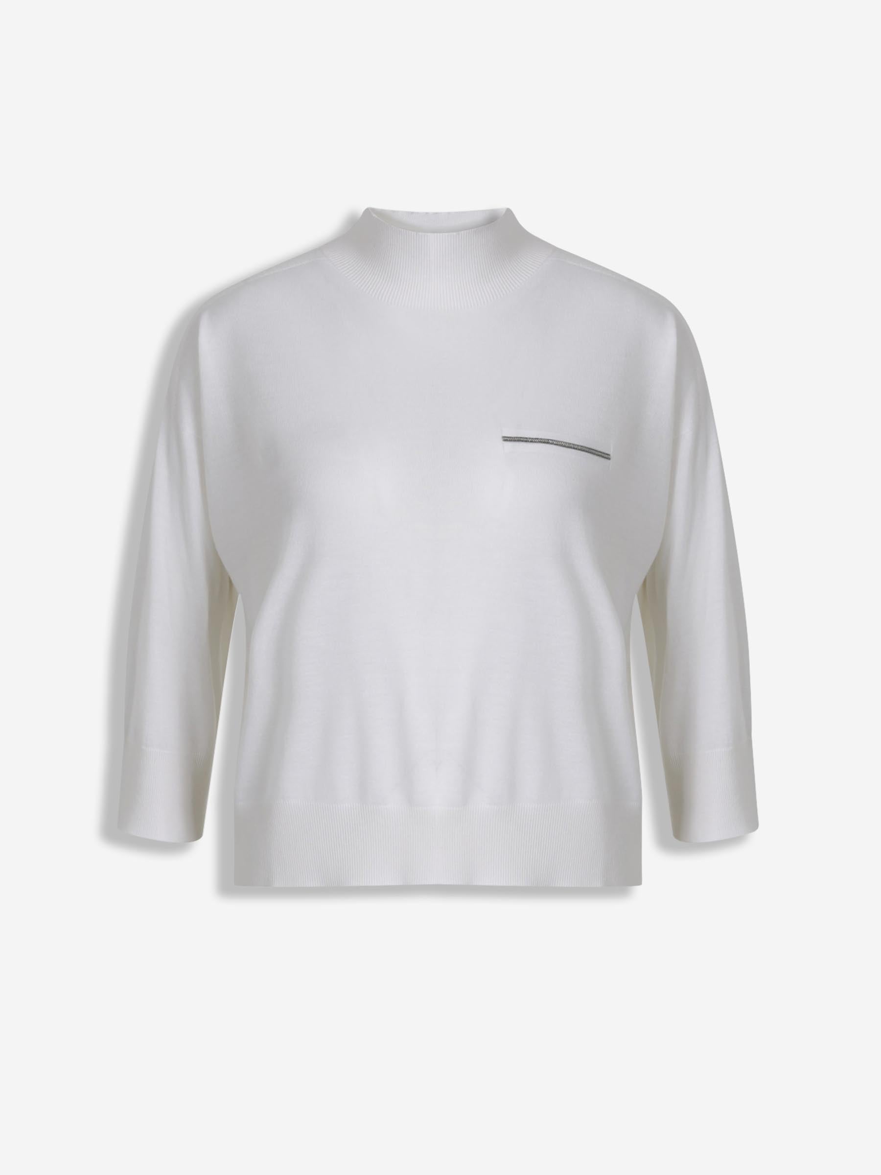 Outlet online Peserico Mujer Jersey Punto Cachemira color Blanco sku 711-003314 01 - Foto 1