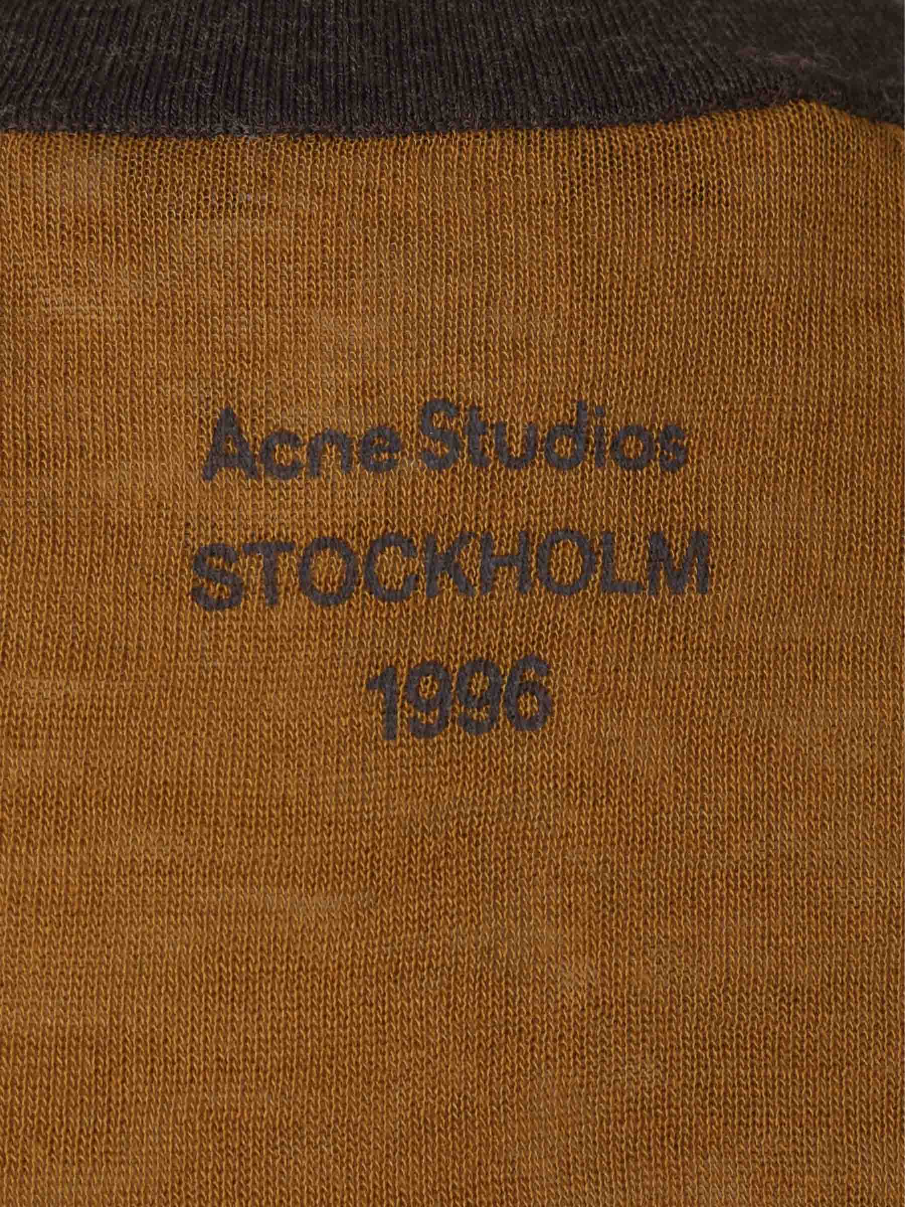 Outlet online Acne Studios Mujer Camiseta Cuello Redondo color Camel sku 711-003333 01 - Foto 4