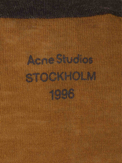 Outlet online Acne Studios Mujer Camiseta Cuello Redondo color Camel sku 711-003333 01 - Foto 4