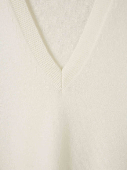 Outlet online TOTEME Mujer Jersey Cuello Pico color Beige sku 711-003355 01 - Foto 3