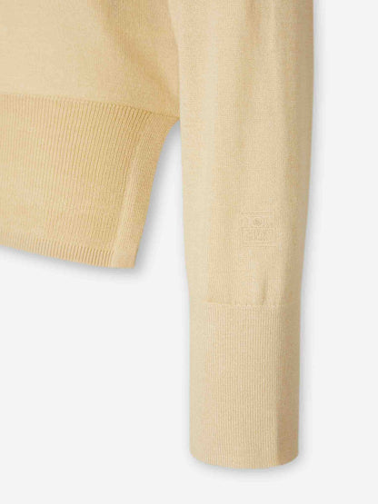 Outlet online TOTEME Mujer Jersey Cuello Redondo color Crema sku 711-003357 01 - Foto 4