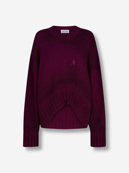 Outlet online The Attico Mujer Jersey Asimétrico Lana color Burdeos sku 711-003359 01 - Foto 1