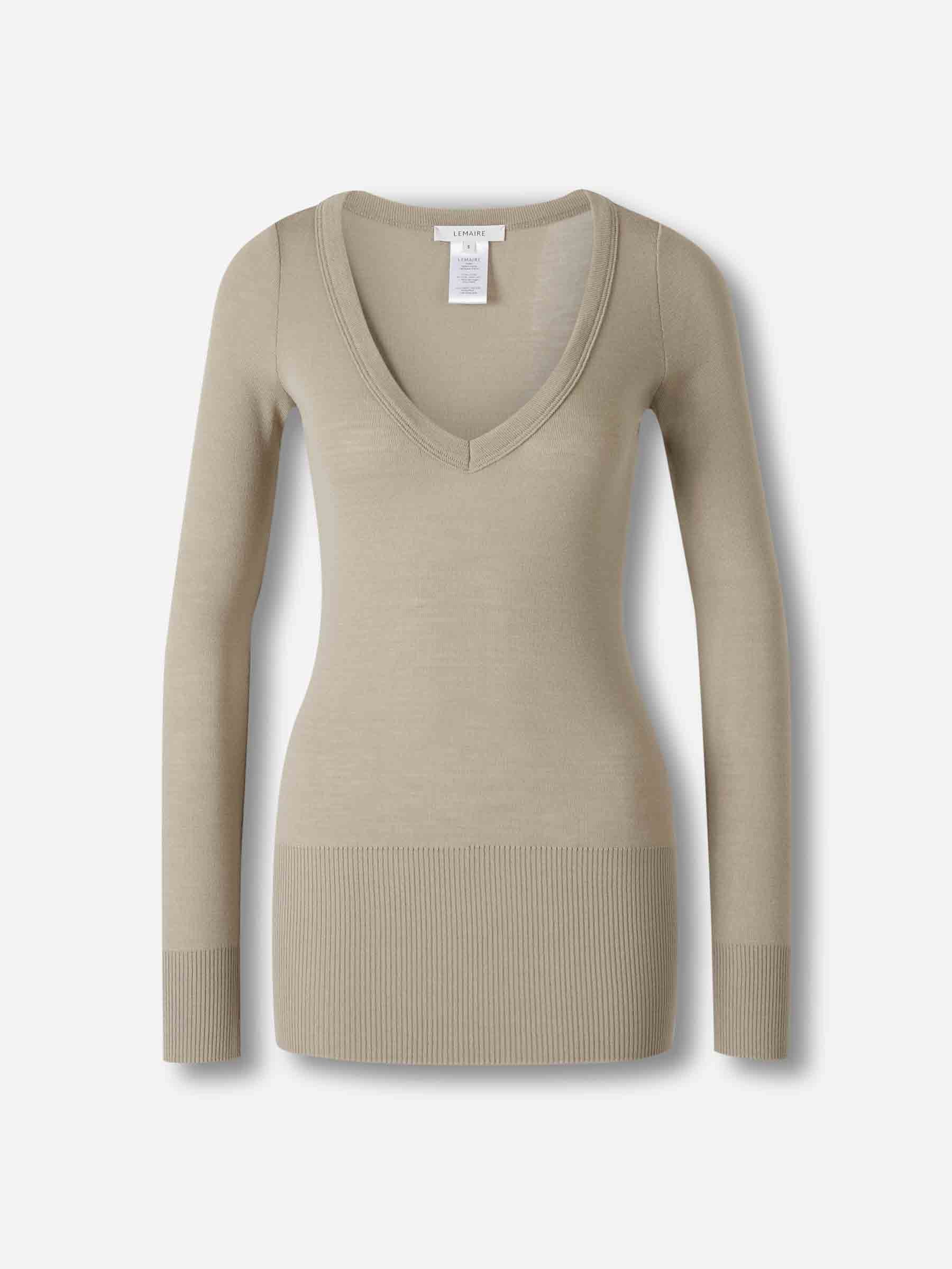 Outlet online Lemaire Mujer Jersey Punto Liso color Gris sku 711-003361 01 - Foto 1