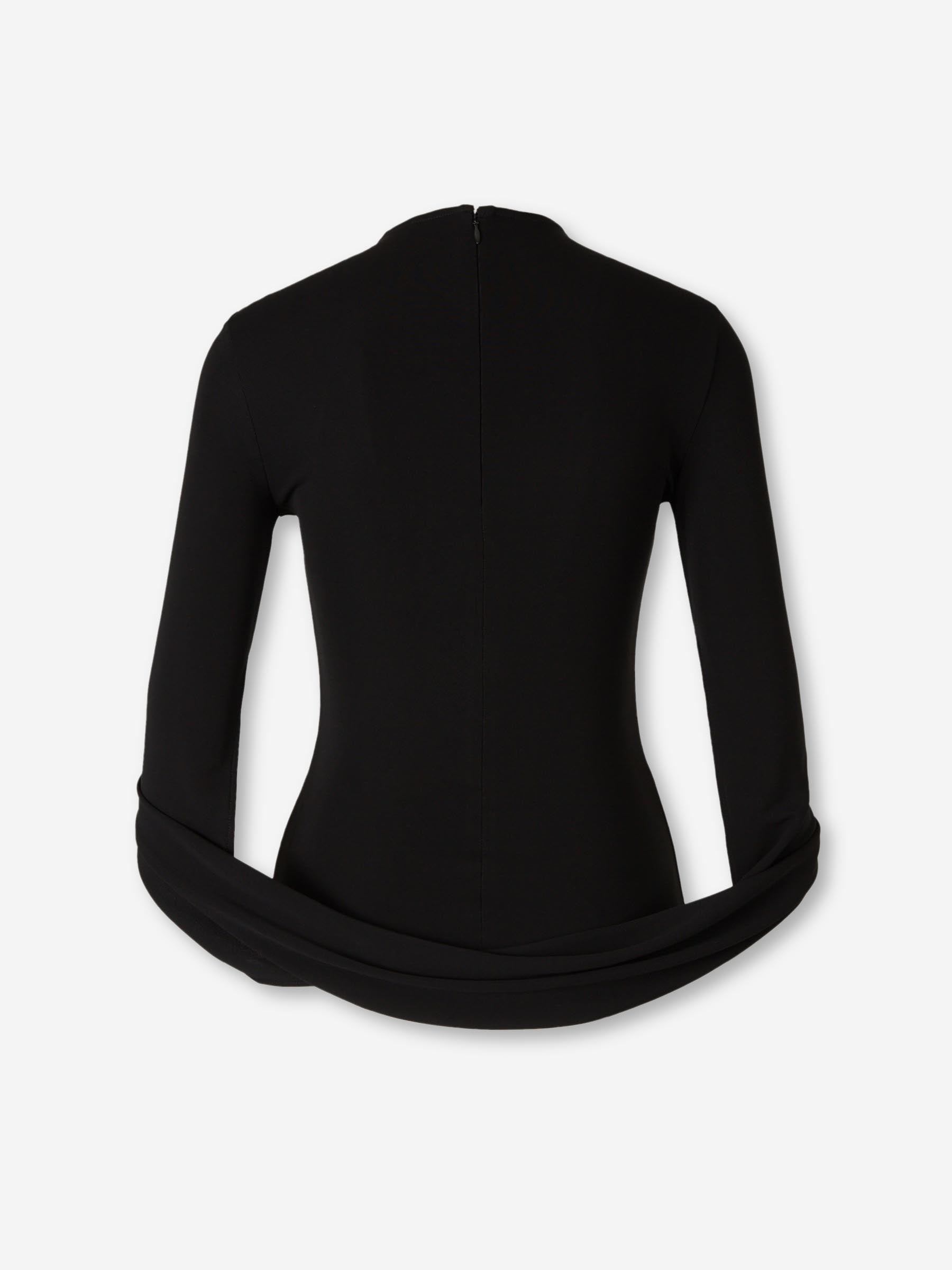Outlet online Alexander Wang Mujer Top Drapeado color Negro sku 711-003415 01 - Foto 2