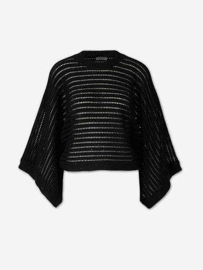 Outlet online Peserico Mujer Jersey Punto Algodón color Negro sku 711-003431 02 - Foto 1