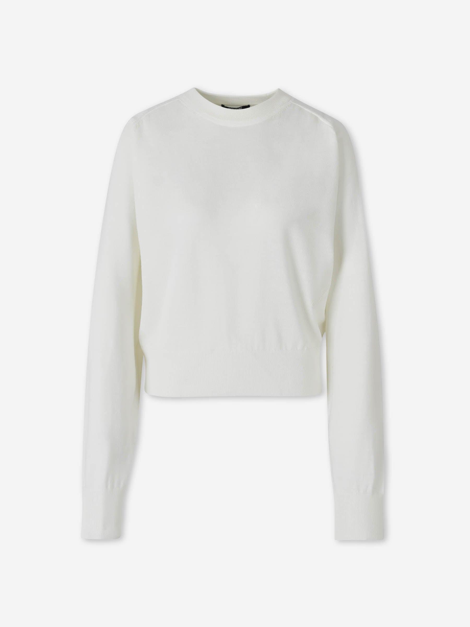 Jacquemus Mujer Barcelona Jersey Fino de Cuello Redondo color Marfil sku 711-003436 01 - Foto 1