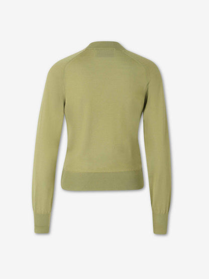 Ami Paris Mujer Barcelona Jersey Cuello Redondo color Verde sku 711-003456 01 - Foto 2