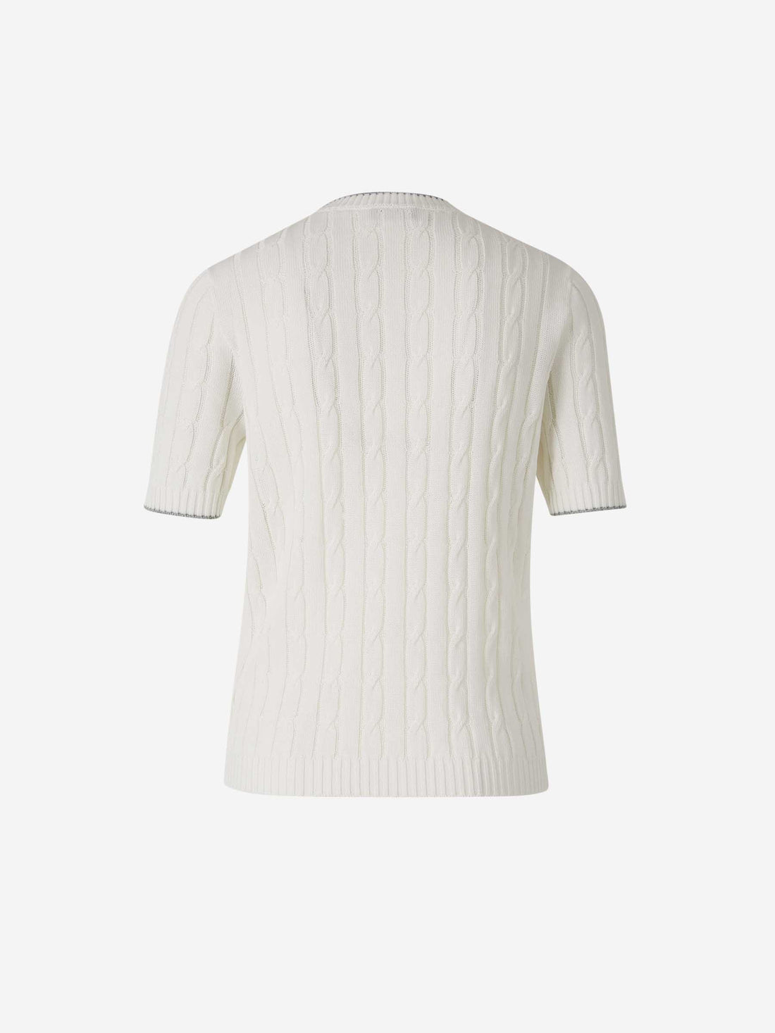 Peserico Mujer Barcelona Jersey Contraste Algodón color Blanco sku 712-000541 01 - Foto 2