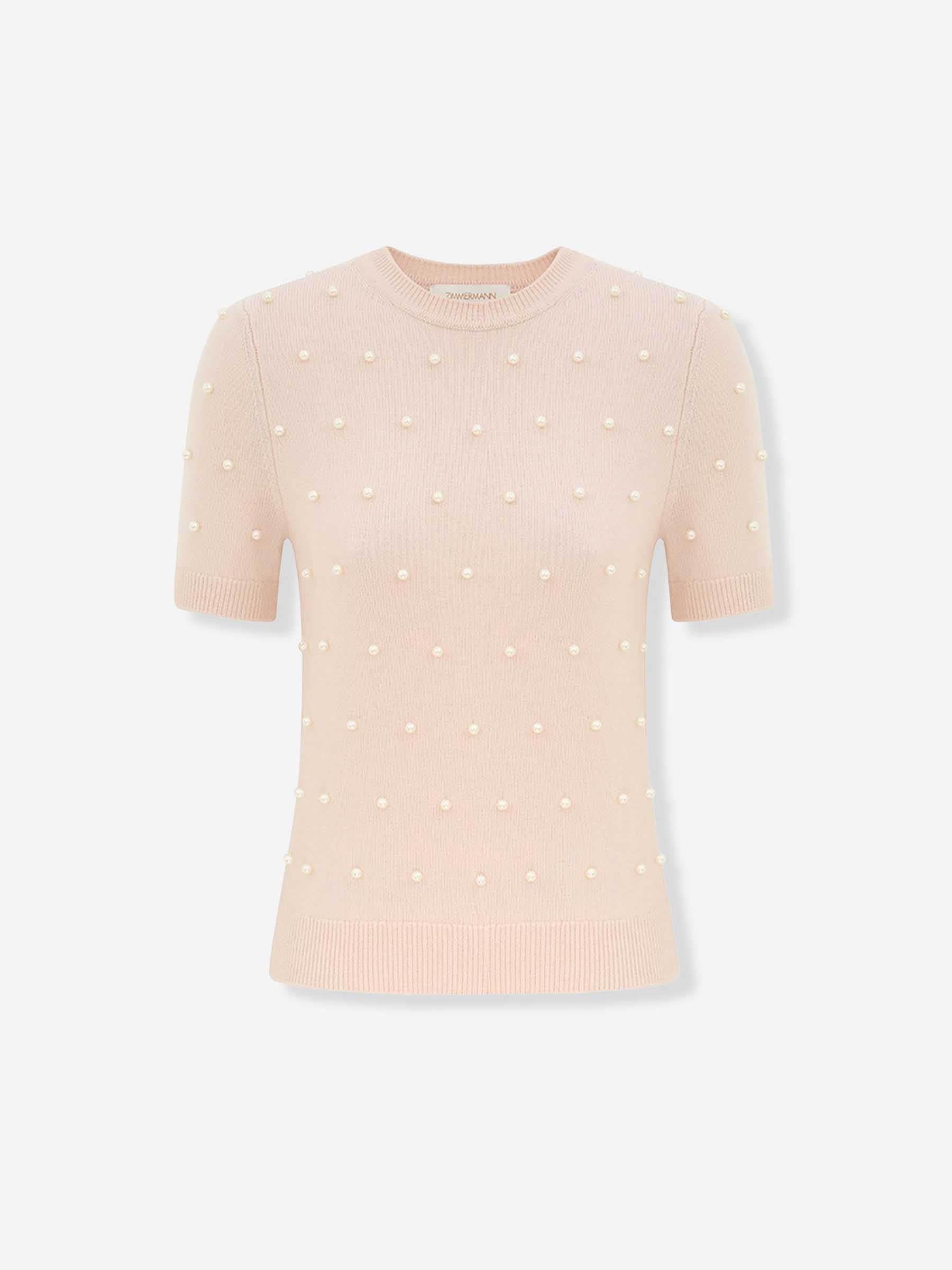 Outlet online Zimmermann Mujer Jersey Punto Perlas color Beige sku 712-000574 01 - Foto 1