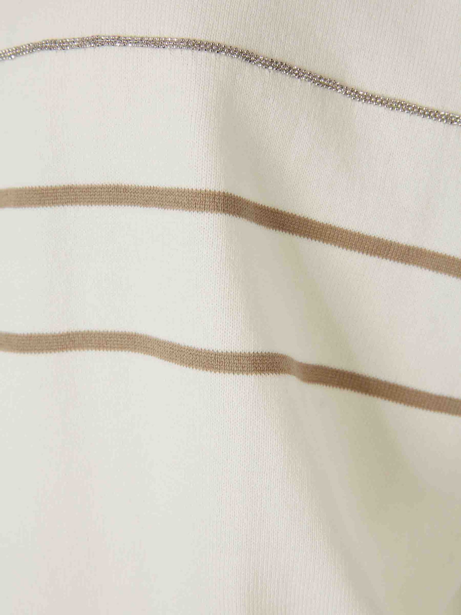 Outlet online Peserico Mujer Camiseta Punto Listado color Blanco sku 712-000582 01 - Foto 4
