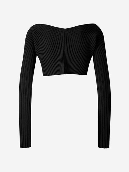 Outlet online Jacquemus Mujer Cárdigan La Maille Pralu color Fucsia sku 713-000210 02 - Foto 1