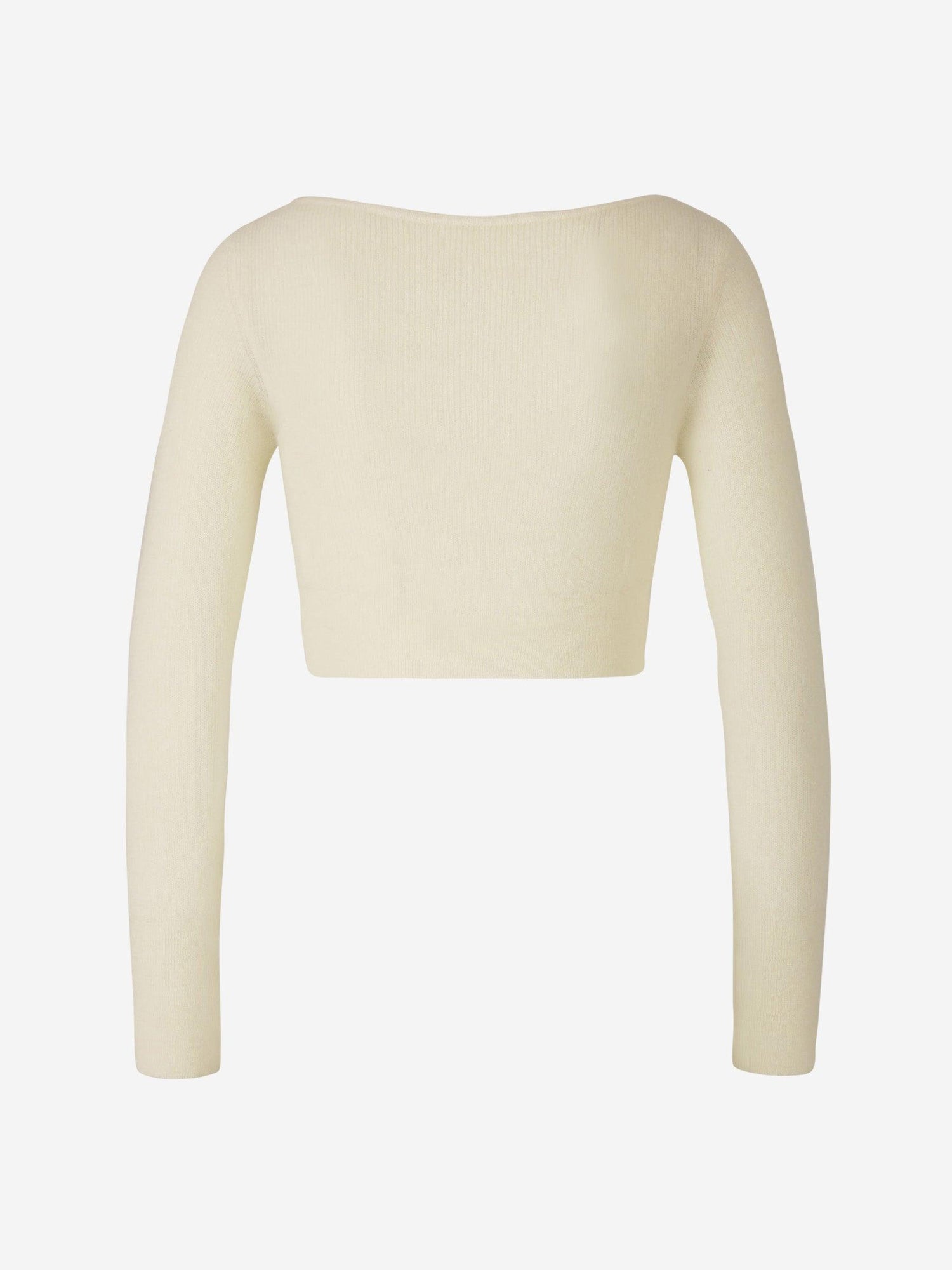 Jacquemus Cárdigan Le Cárdigan Alzou color Crema sku 713-000213 02 - Foto 2