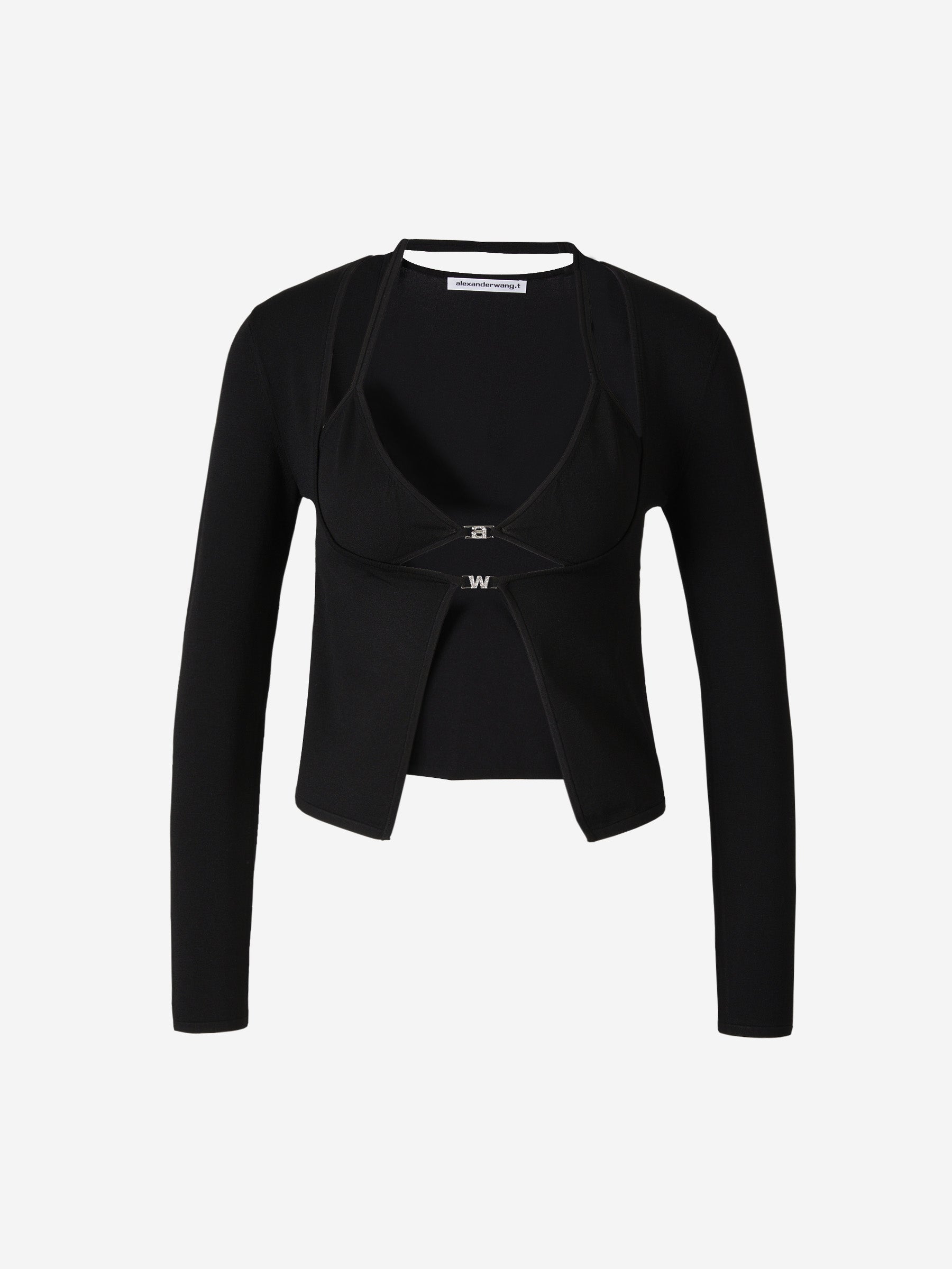 Outlet online Alexander Wang Mujer Cárdigan Diseño Bikini color Negro sku 713-000221 01 - Foto 1