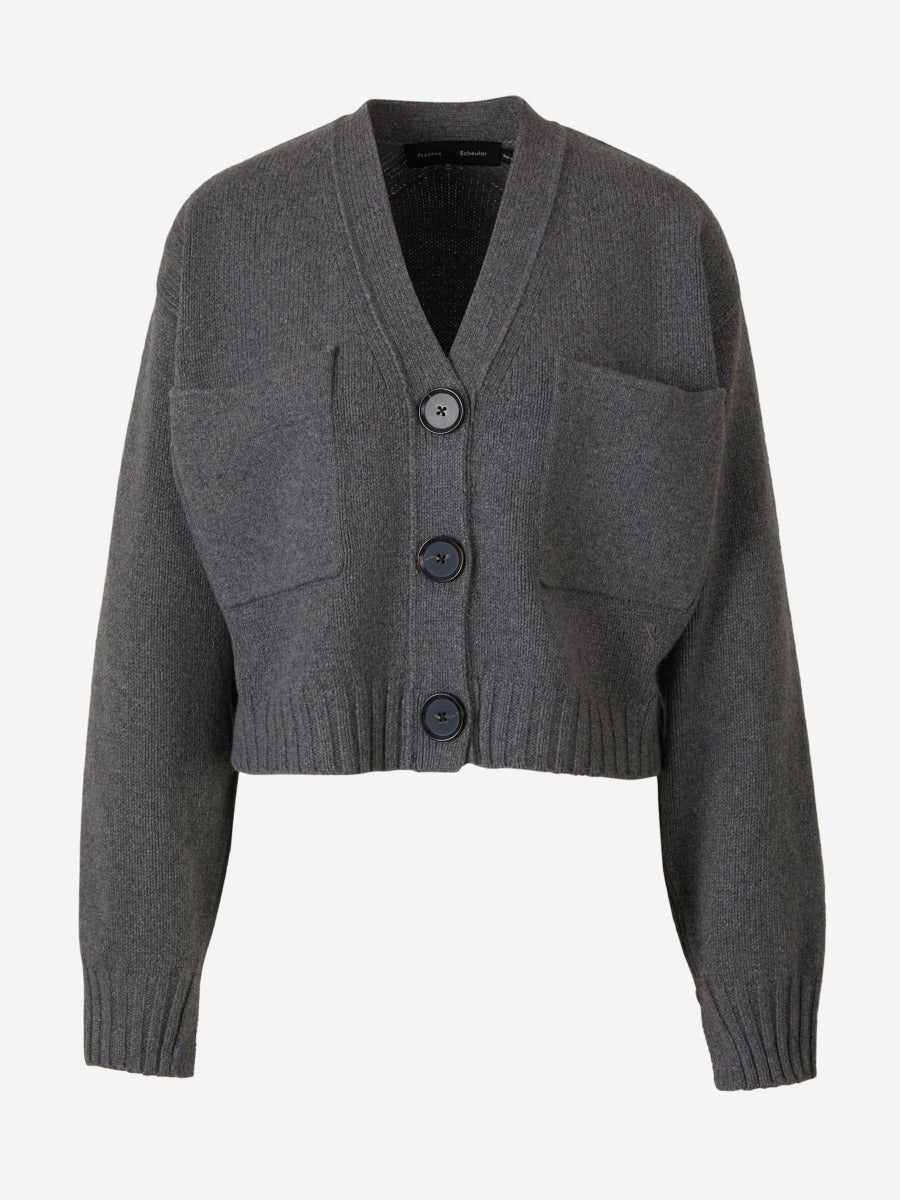 Outlet online Proenza Schouler Mujer Cárdigan Punto Cashmere color Crema sku 713-000242 01 - Foto 6