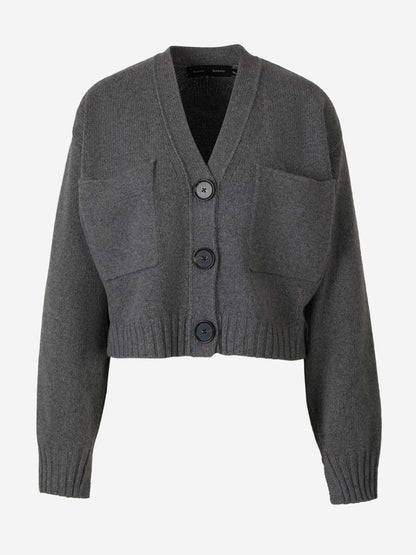 Outlet online Proenza Schouler Mujer Cárdigan Punto Cashmere color Crema sku 713-000242 01 - Foto 6