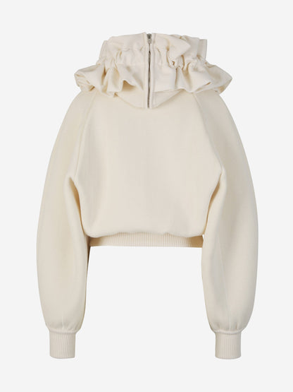 Outlet online Jacquemus Mujer Sudadera La Maille Crinoline color Beis sku 713-000264 01 - Foto 3