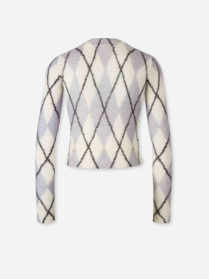 Outlet online Acne Studios Mujer Cárdigan Mohair color Lila sku 713-000369 01 - Foto 2