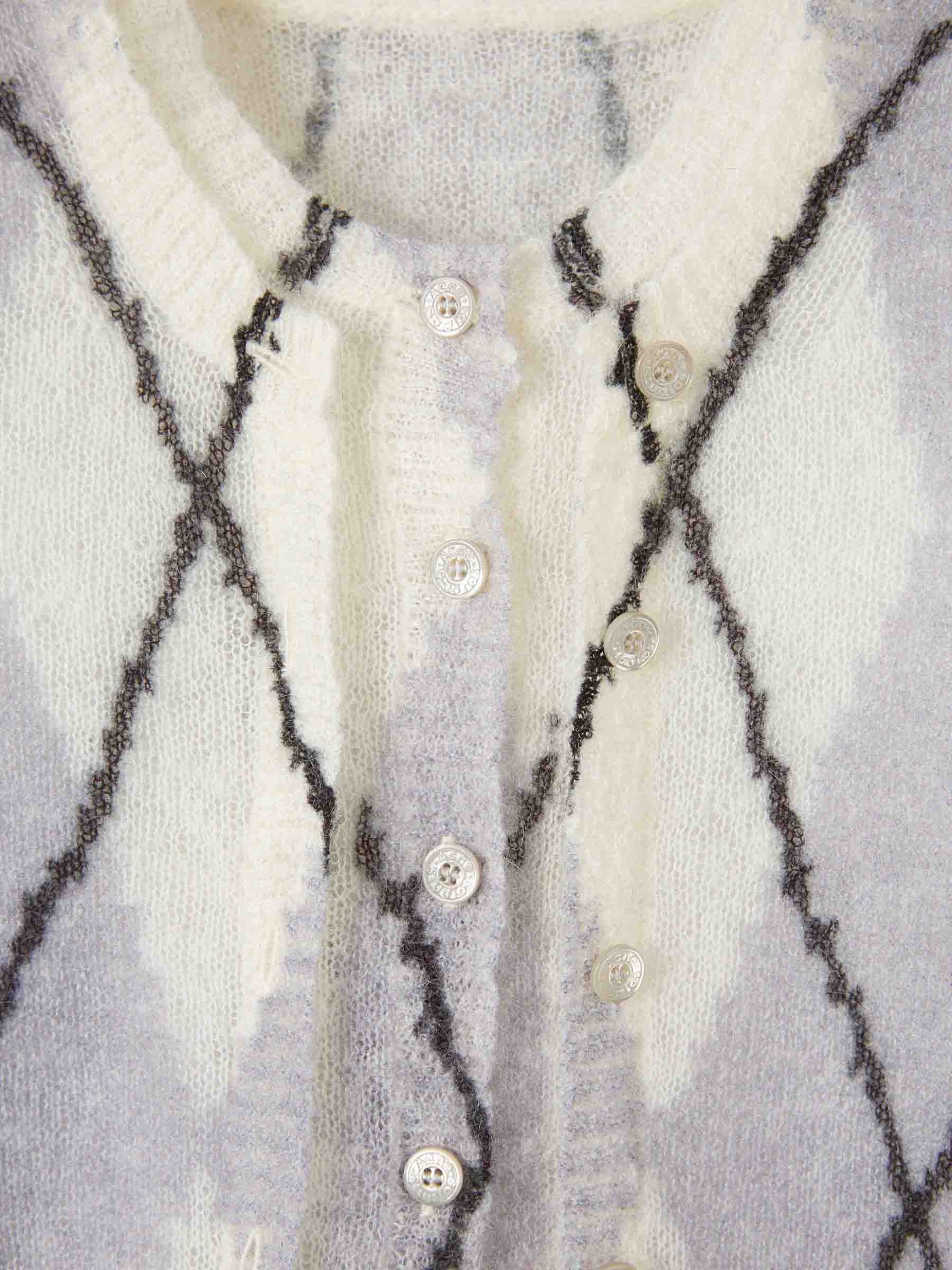 Outlet online Acne Studios Mujer Cárdigan Mohair color Lila sku 713-000369 01 - Foto 3