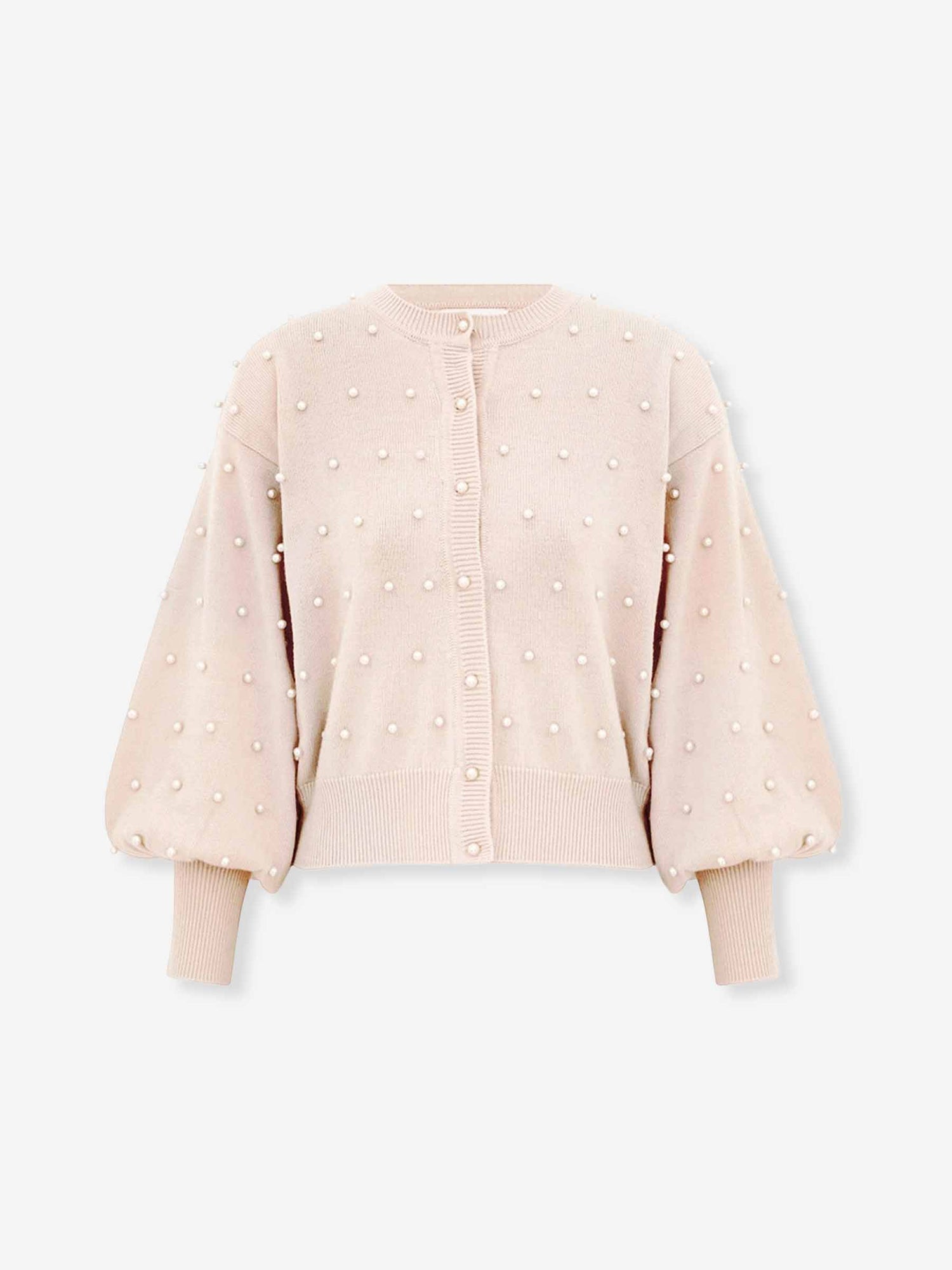 Zimmermann Mujer Barcelona Cárdigan Punto Perlas color Rosa Palo sku 713-000396 01 - Foto 1