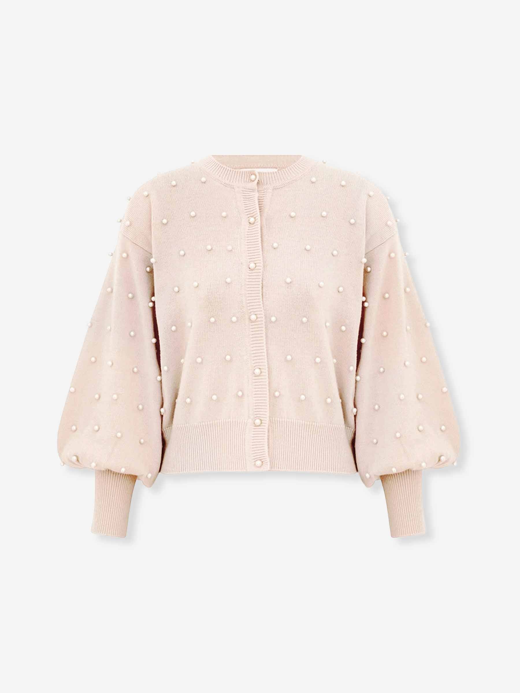 Zimmermann Mujer Barcelona Cárdigan Punto Perlas color Rosa Palo sku 713-000396 01 - Foto 1