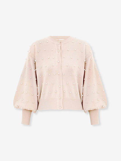 Zimmermann Mujer Barcelona Cárdigan Punto Perlas color Rosa Palo sku 713-000396 01 - Foto 1