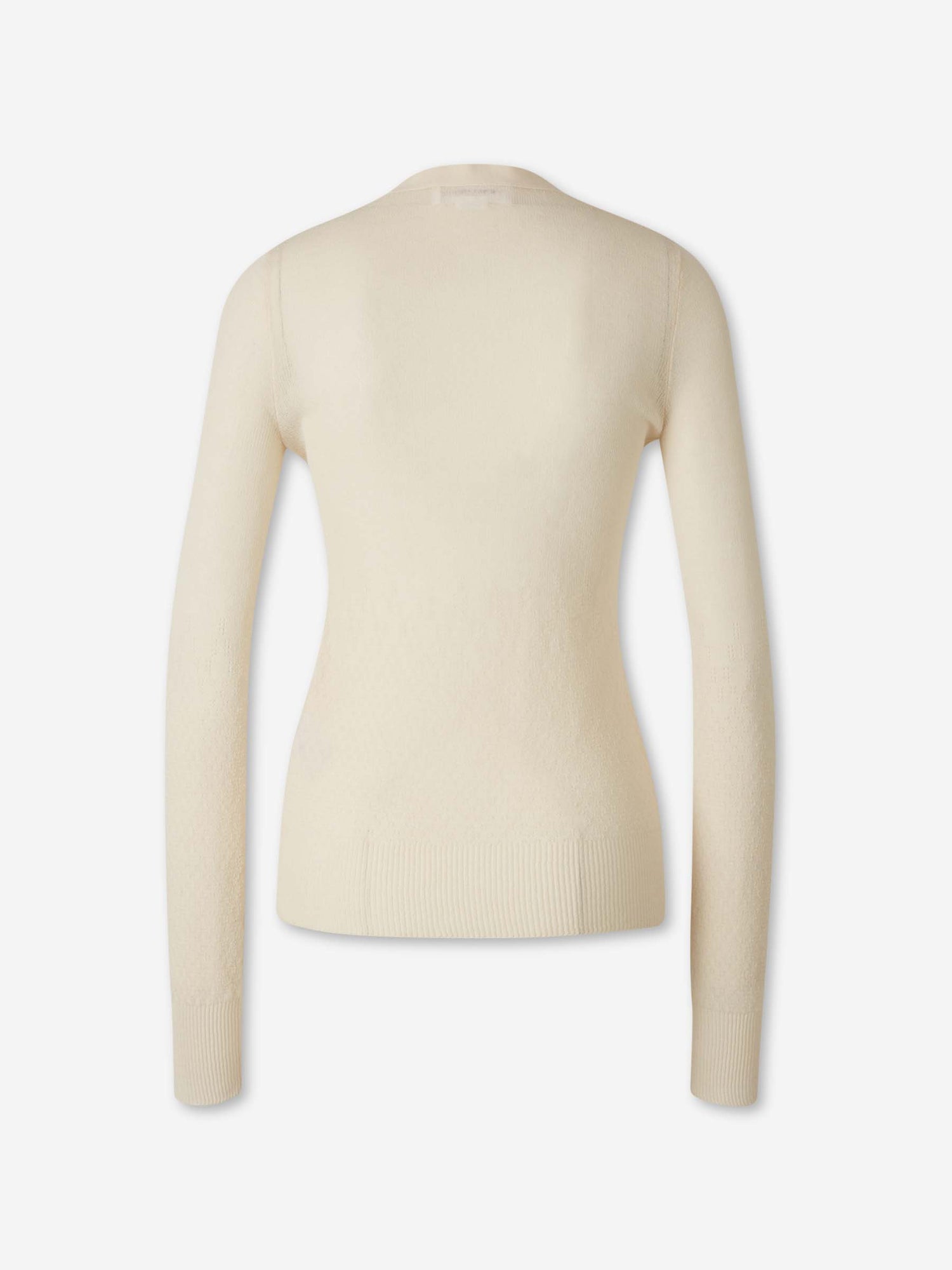 Outlet online Victoria Beckham Mujer Cárdigan Punto Algodón color Crema sku 713-000424 01 - Foto 2