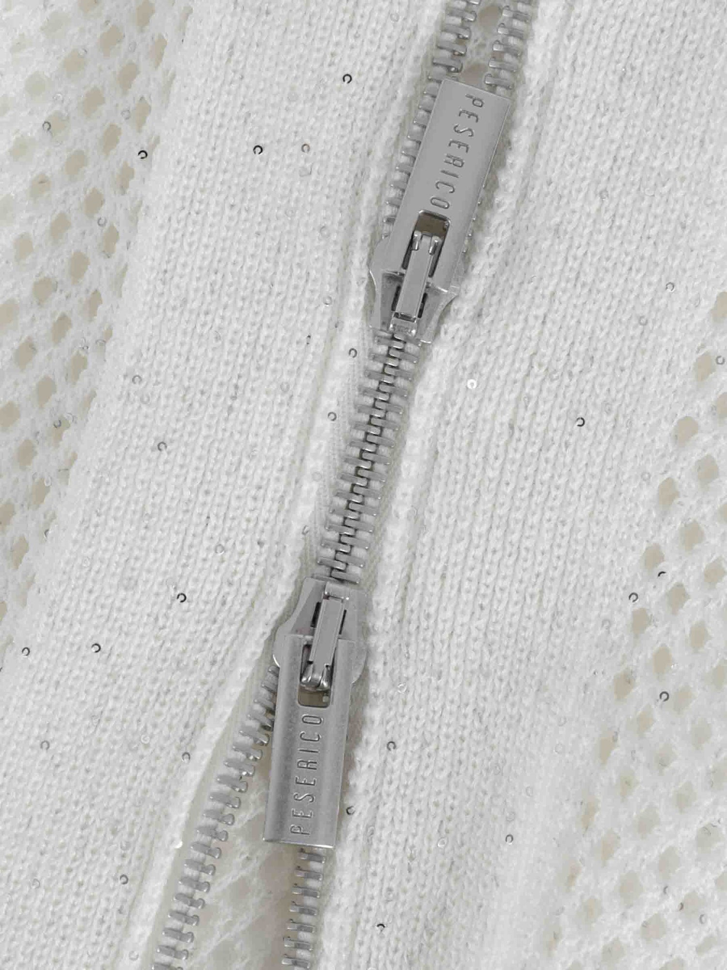 Peserico Mujer Barcelona Cárdigan Con Calados y Cremallera color Blanco sku 713-000429 01 - Foto 4
