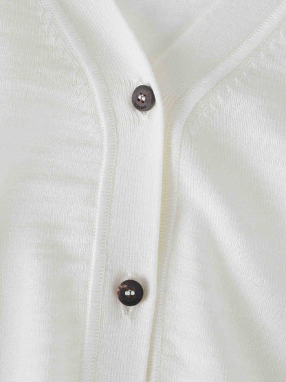 Jacquemus Mujer Barcelona Cárdigan Cuello Redondo color Marfil sku 713-000446 01 - Foto 3