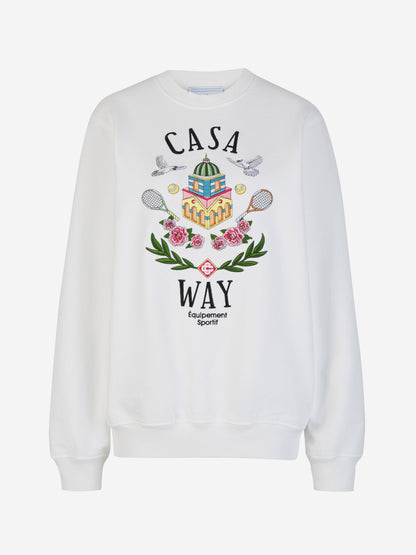 Outlet online Casablanca Mujer Sudadera Casa Way color Blanco sku 715-000116 01 - Foto 1