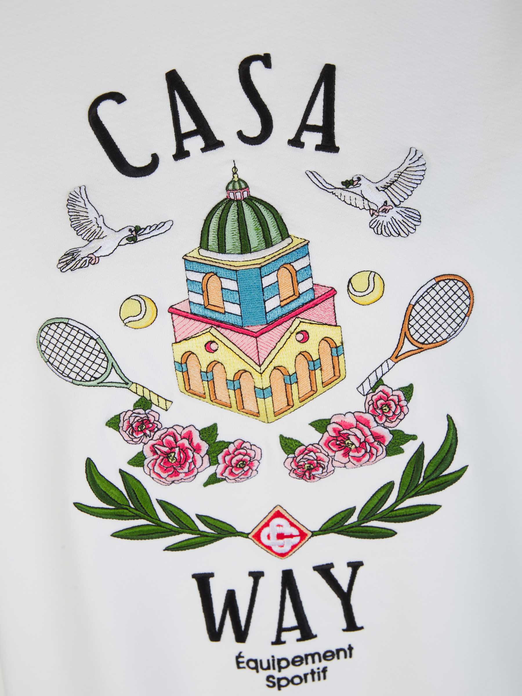 Outlet online Casablanca Mujer Sudadera Casa Way color Blanco sku 715-000116 01 - Foto 4