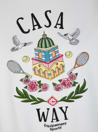 Outlet online Casablanca Mujer Sudadera Casa Way color Blanco sku 715-000116 01 - Foto 4