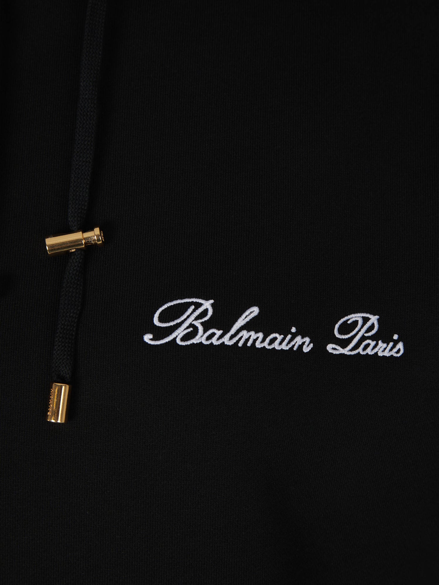 Outlet online Balmain Mujer Sudadera Cropped Logo color Negro sku 715-000152 01 - Foto 4