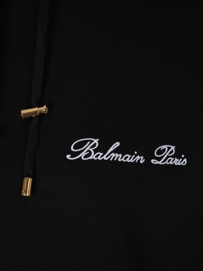 Outlet online Balmain Mujer Sudadera Cropped Logo color Negro sku 715-000152 01 - Foto 4