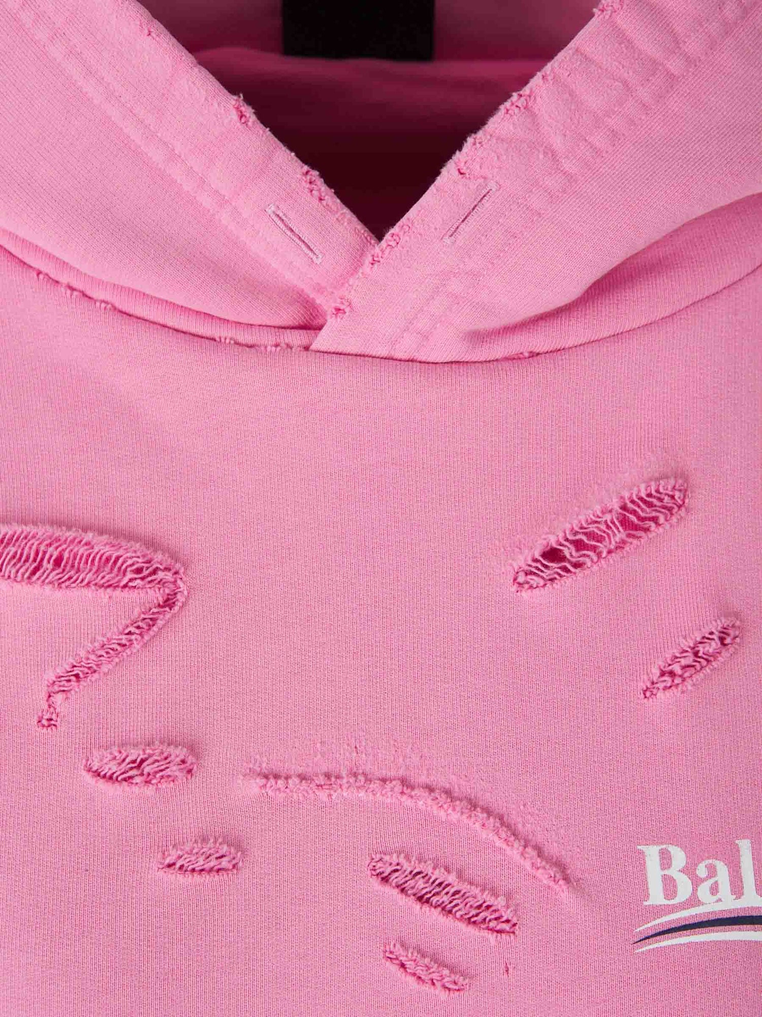 Outlet online Balenciaga Mujer Sudadera Layered Political Campaign color Rosa sku 715-000191 01 - Foto 3