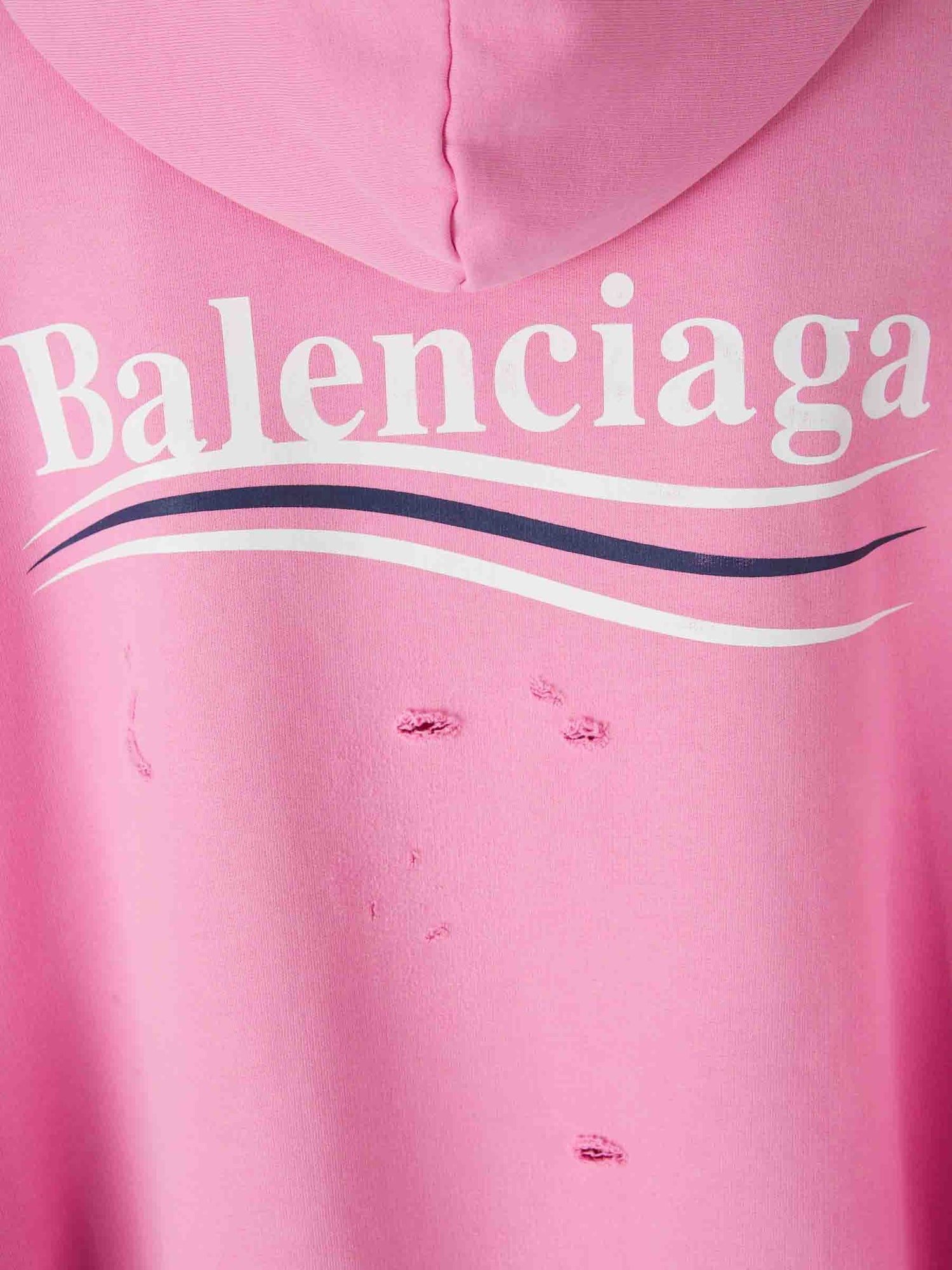 Outlet online Balenciaga Mujer Sudadera Layered Political Campaign color Rosa sku 715-000191 01 - Foto 6