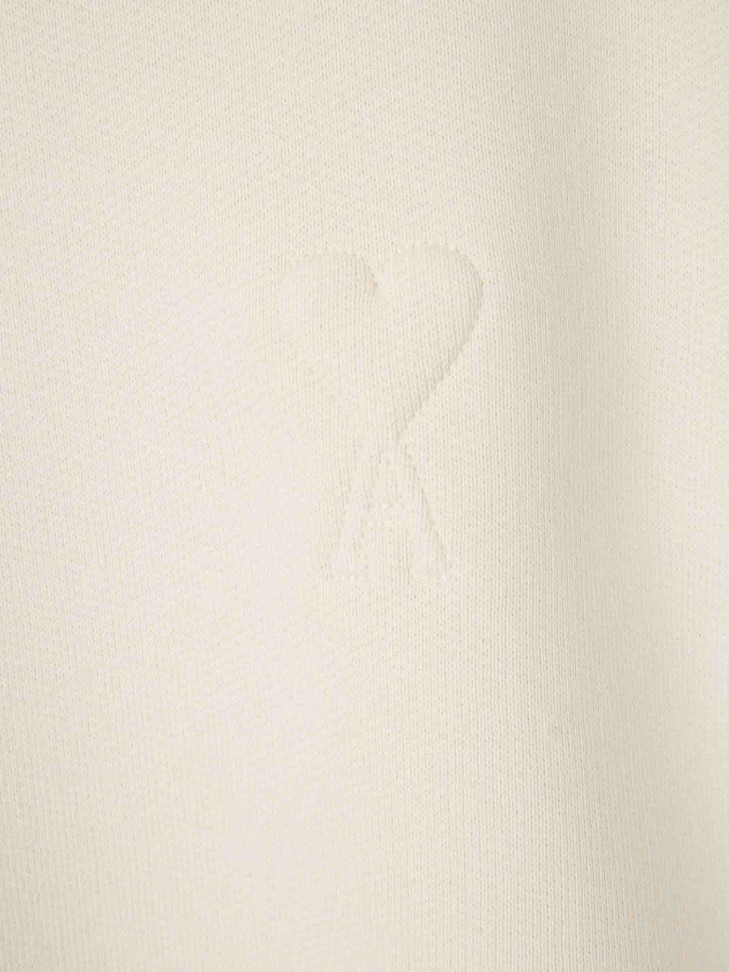Outlet online Ami Paris Mujer Sudadera Cuello Redondo color Marfil sku 715-000239 01 - Foto 4