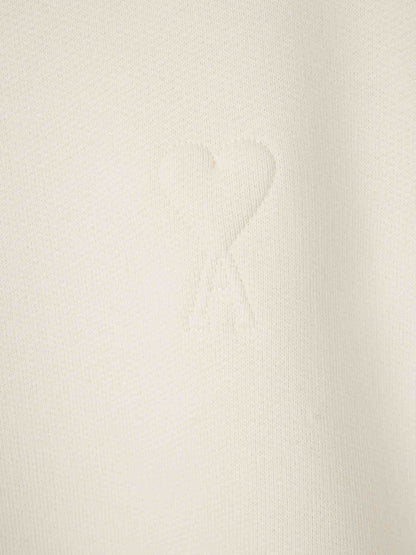 Outlet online Ami Paris Mujer Sudadera Cuello Redondo color Marfil sku 715-000239 01 - Foto 4