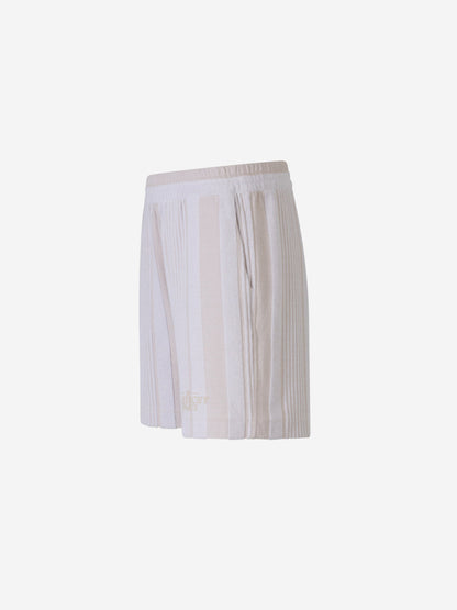 Outlet online Givenchy Hombre Bermudas Texturizadas Motivo Rayas color Beige sku 523-001009 01 - Foto 3