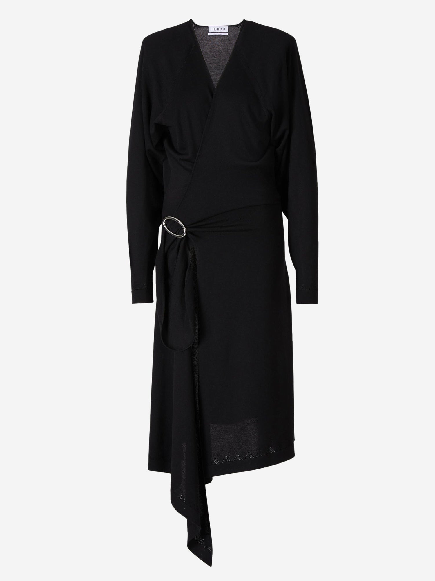 Outlet online The Attico Mujer Vestido Atwell Lana color Negro sku 721-000049 01 - Foto 1