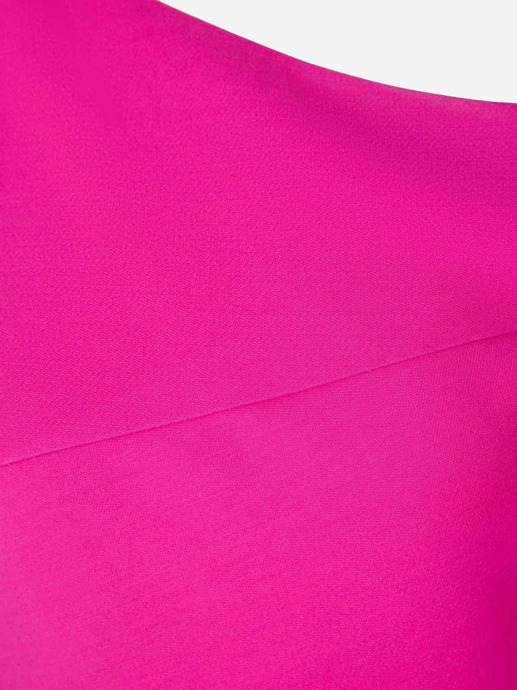 Outlet online Roland Mouret Mujer Vestido Asimétrico Lana color Fucsia sku 721-000089 01 - Foto 3