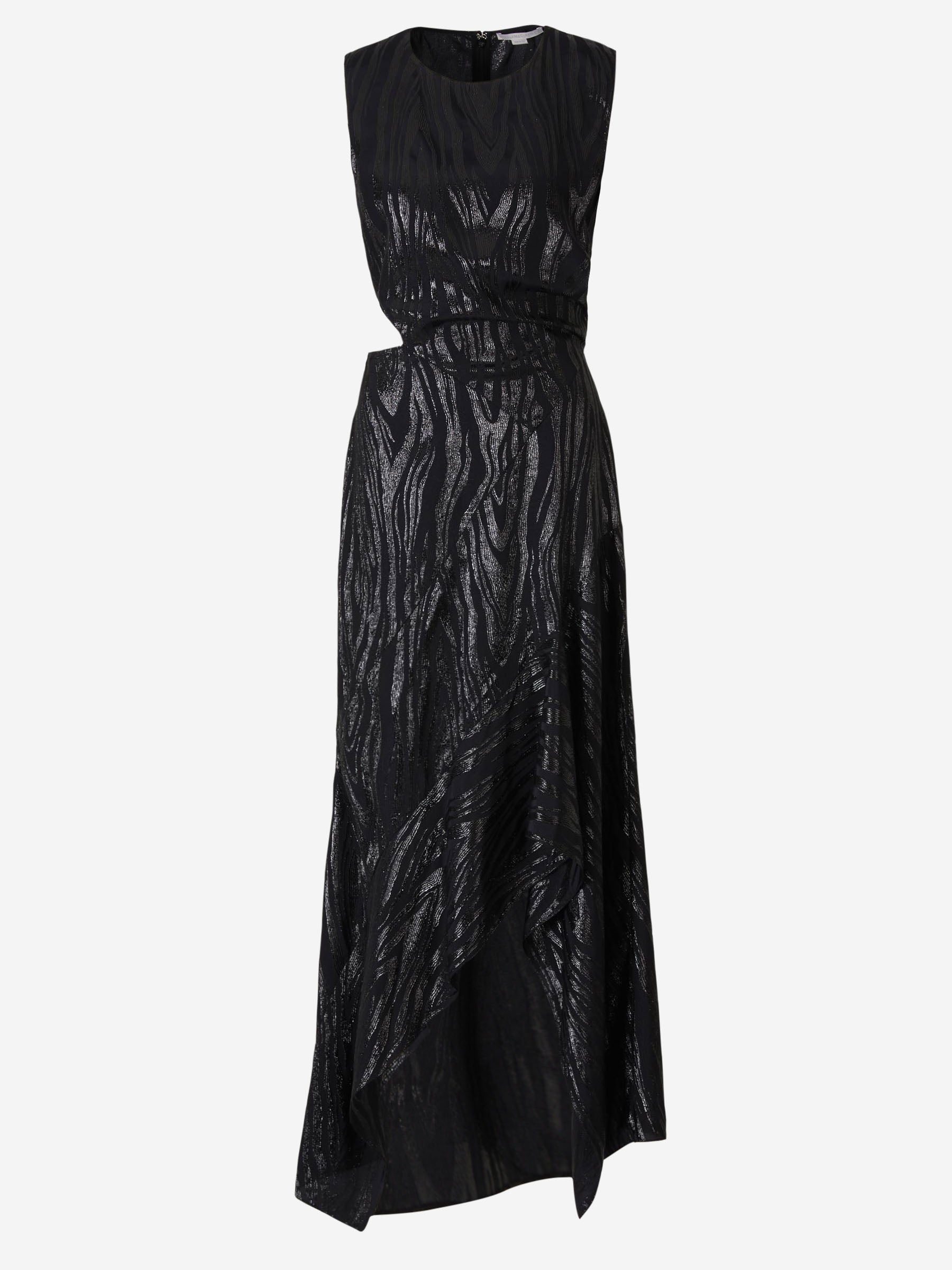 Outlet online Stella McCartney Mujer Vestido Asimétrico Woodgrain color Negro sku 721-000092 01 - Foto 1