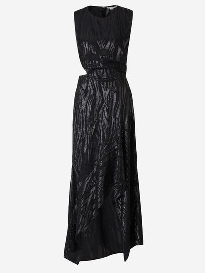 Outlet online Stella McCartney Mujer Vestido Asimétrico Woodgrain color Negro sku 721-000092 01 - Foto 1